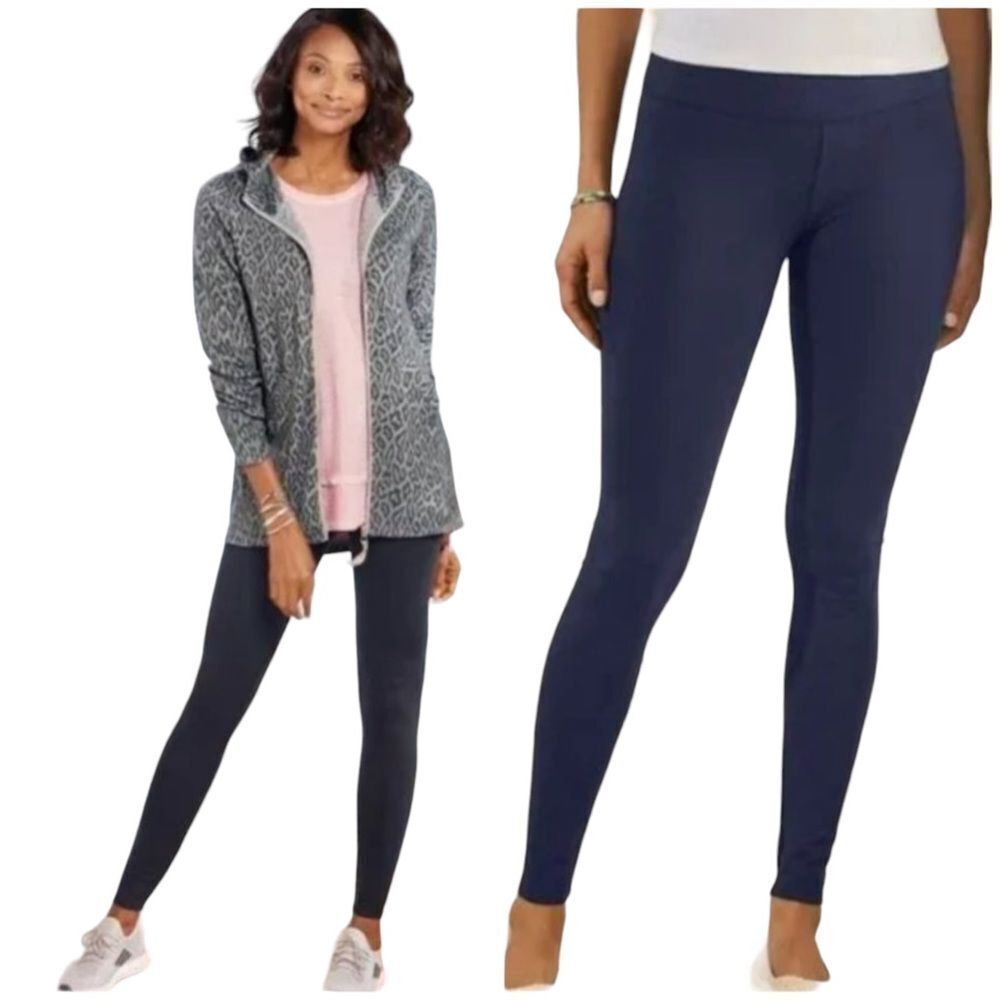 Soft Surroundings Women's Leggings Superslim Ankle Leggings Navy Blazer | Medium